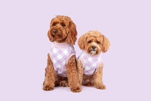 Load image into Gallery viewer, DOG FLEECE VEST: BERRY GINGHAM
