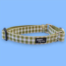 Load image into Gallery viewer, Martingale Dog Collar | Olive Gingham

